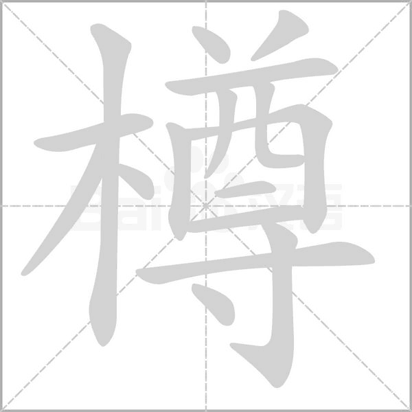樽的筆順動(dòng)畫演示